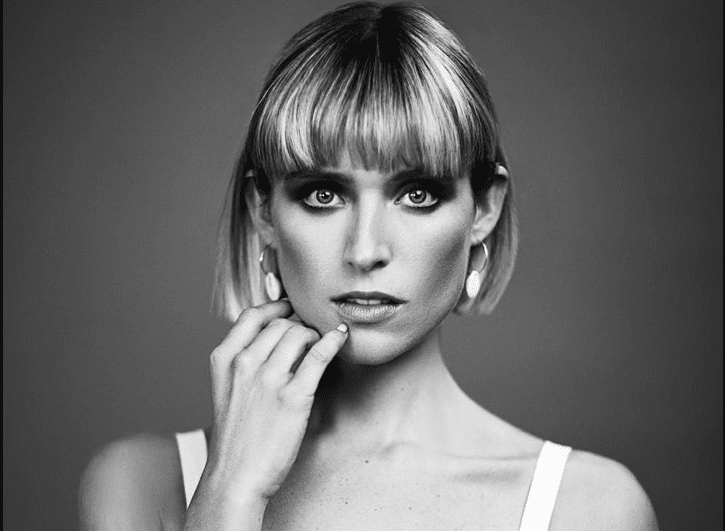 Black and white photo of Molly Hocking