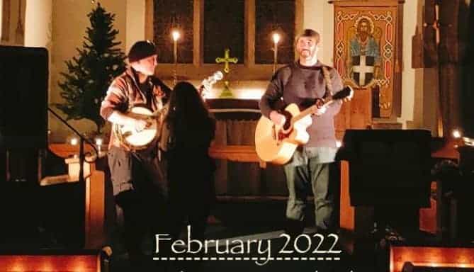 Will Keating & John Dowling concert inside a candlelit church
