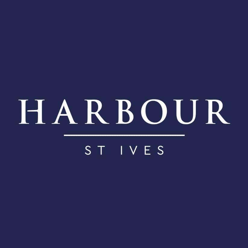 Harbour St Ives logo on navy background